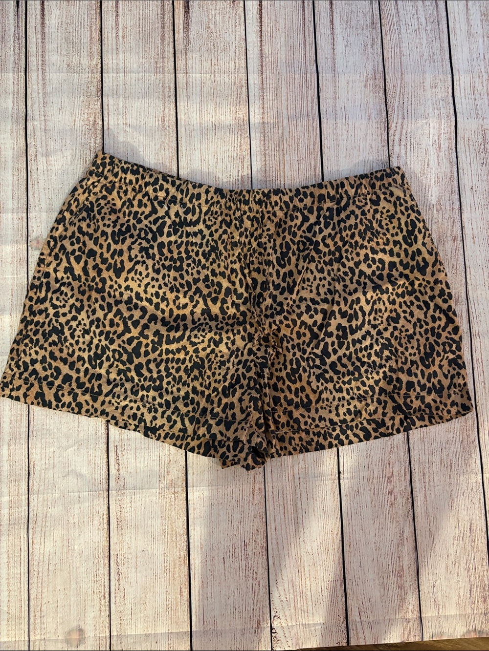 GAP Leopard Print Shorts - Tan & Black